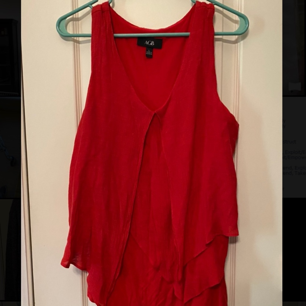 AGB Red Tank Top